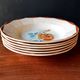 6 vintage soup plates Sarreguemines Digoin