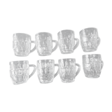 Set of 8 glass mug