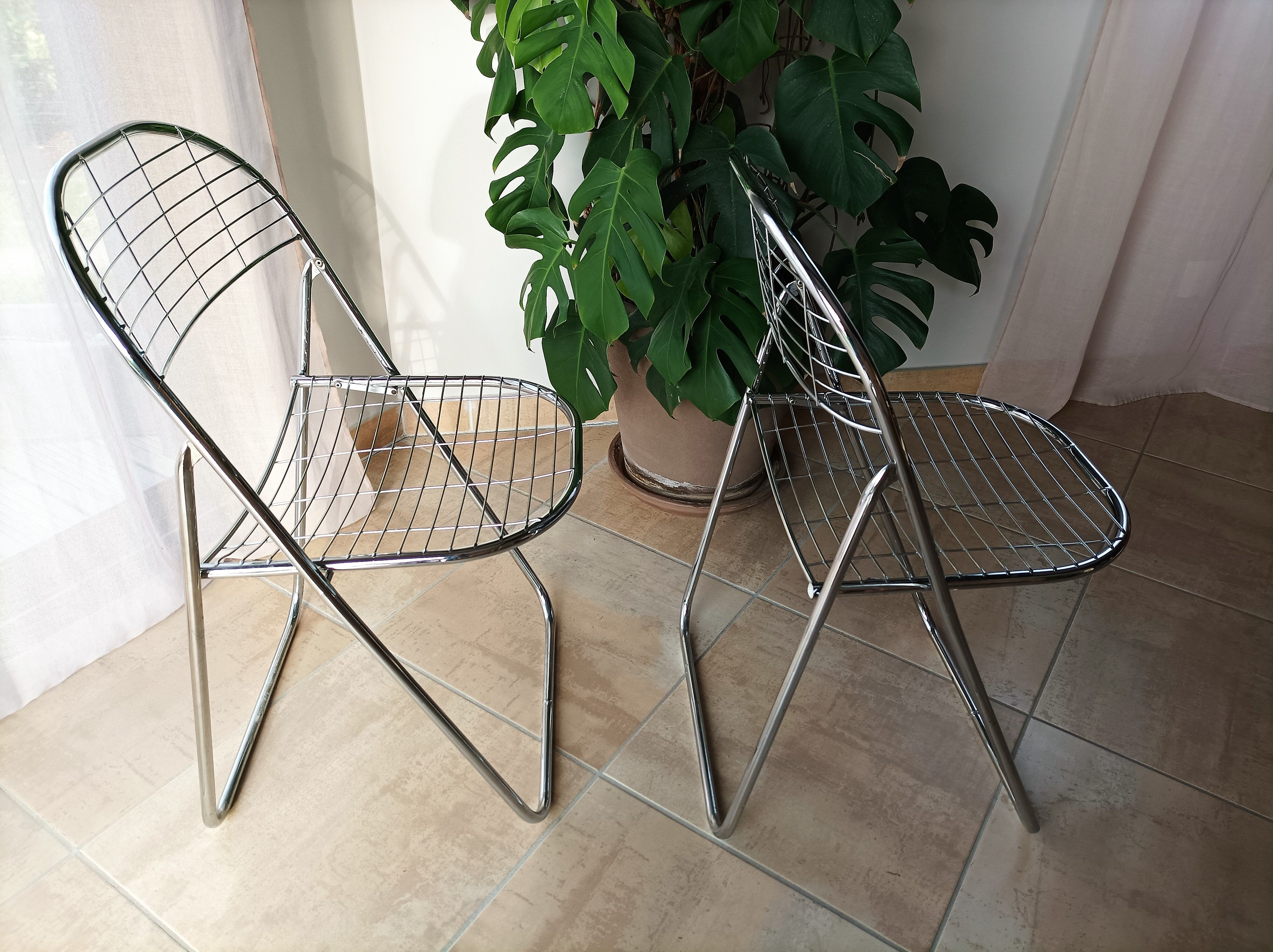 Paire de chaises pliantes Ikea vintage Niels Gammelgaard
