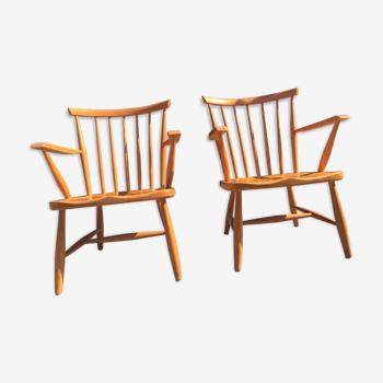 Pair of scandinavian armchairs 1960