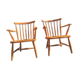 Pair of scandinavian armchairs 1960