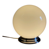 Ceiling light or table lamp with opaline globe diameter 20cm - mid 20th century
