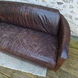 Leather club sofa