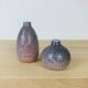 2 ceramic vases signed pink, vintage
