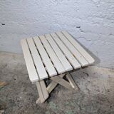 Small folding wooden stool
