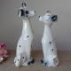 Couple of romantic Dalmatian figurines in ceramic – 1970s