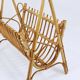 Porte-revues en bambou rotin style Franco Albini, Italie, années 1950