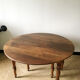 Antique shutter table in solid wood