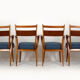 Ash & walnut dining chairs from Jitona Sobeslav, 1950