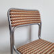 Ensemble de 4 chaises vintage chromées