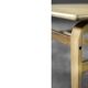 Vintage Mid-Century Scandinavian Modern Low Brown Oak Coffee Table