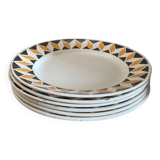Set of 6 “Chad” model dessert plates
