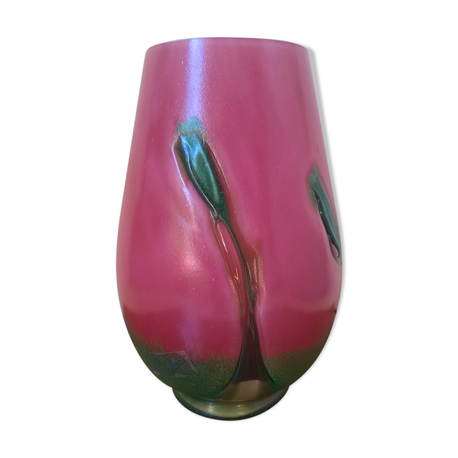Table lamp in glass paste La Rochère France