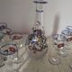 Sevres crystal carafe glass liqueur service