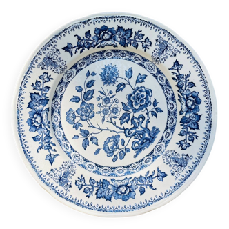Assiette plate style anglais Lunéville