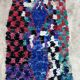 Tapis Marocain Boucherouite coloré - 92 x 183 cm