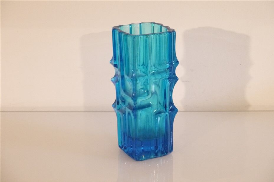 Vintage Finnish glass vase 1960