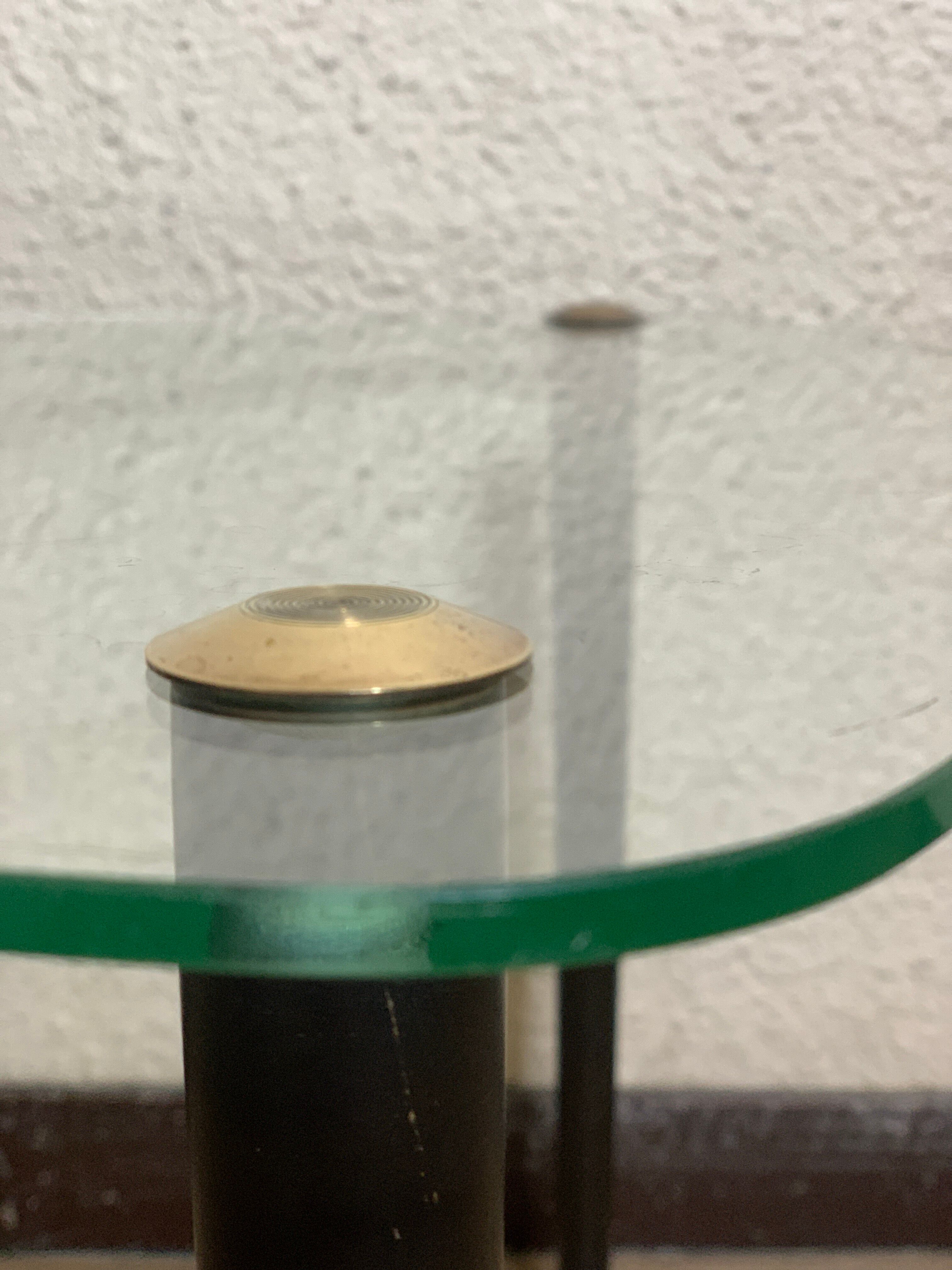 Tripod table- glass and brass - year 50