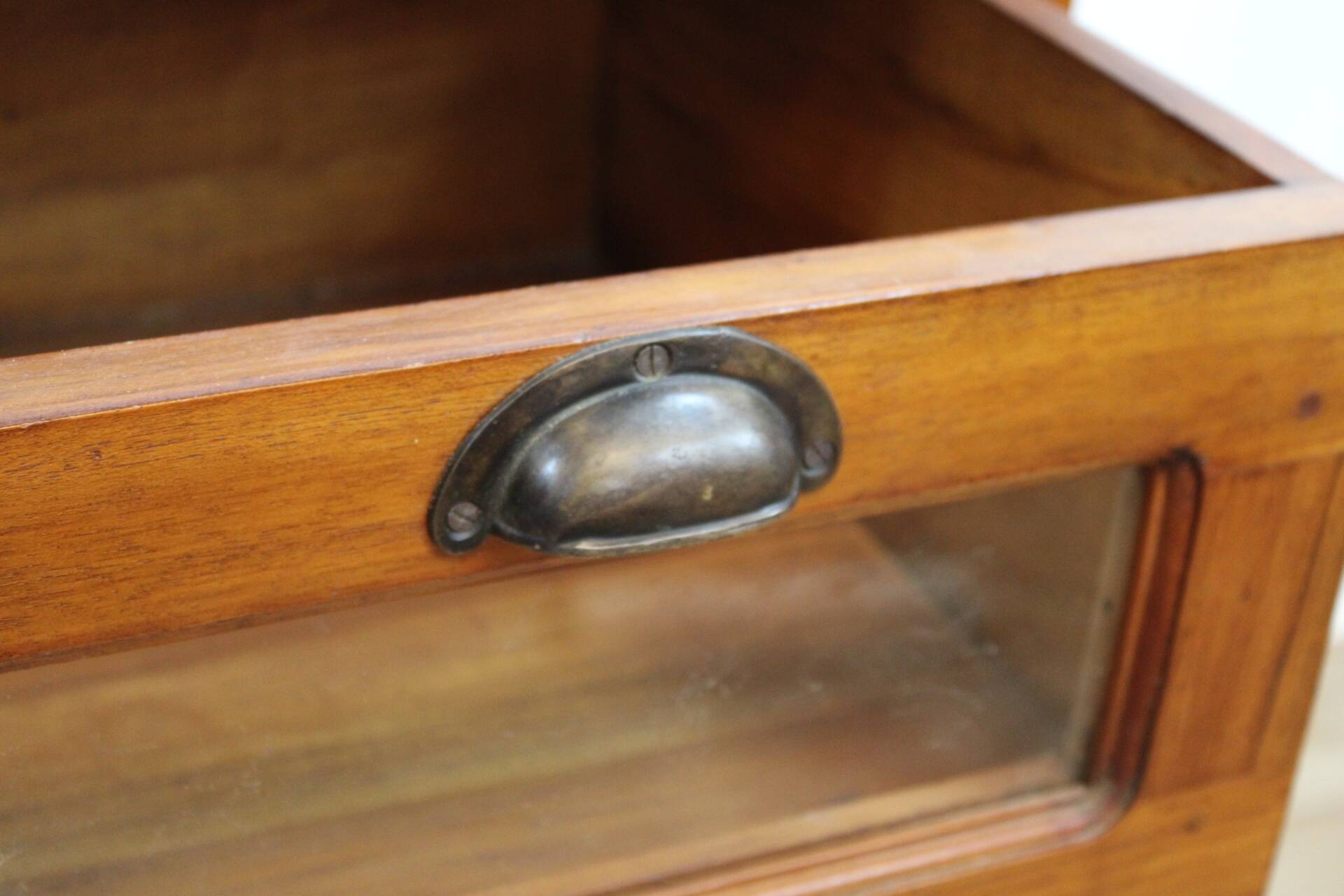 9-drawer chestnut seed cabinet, France 1960