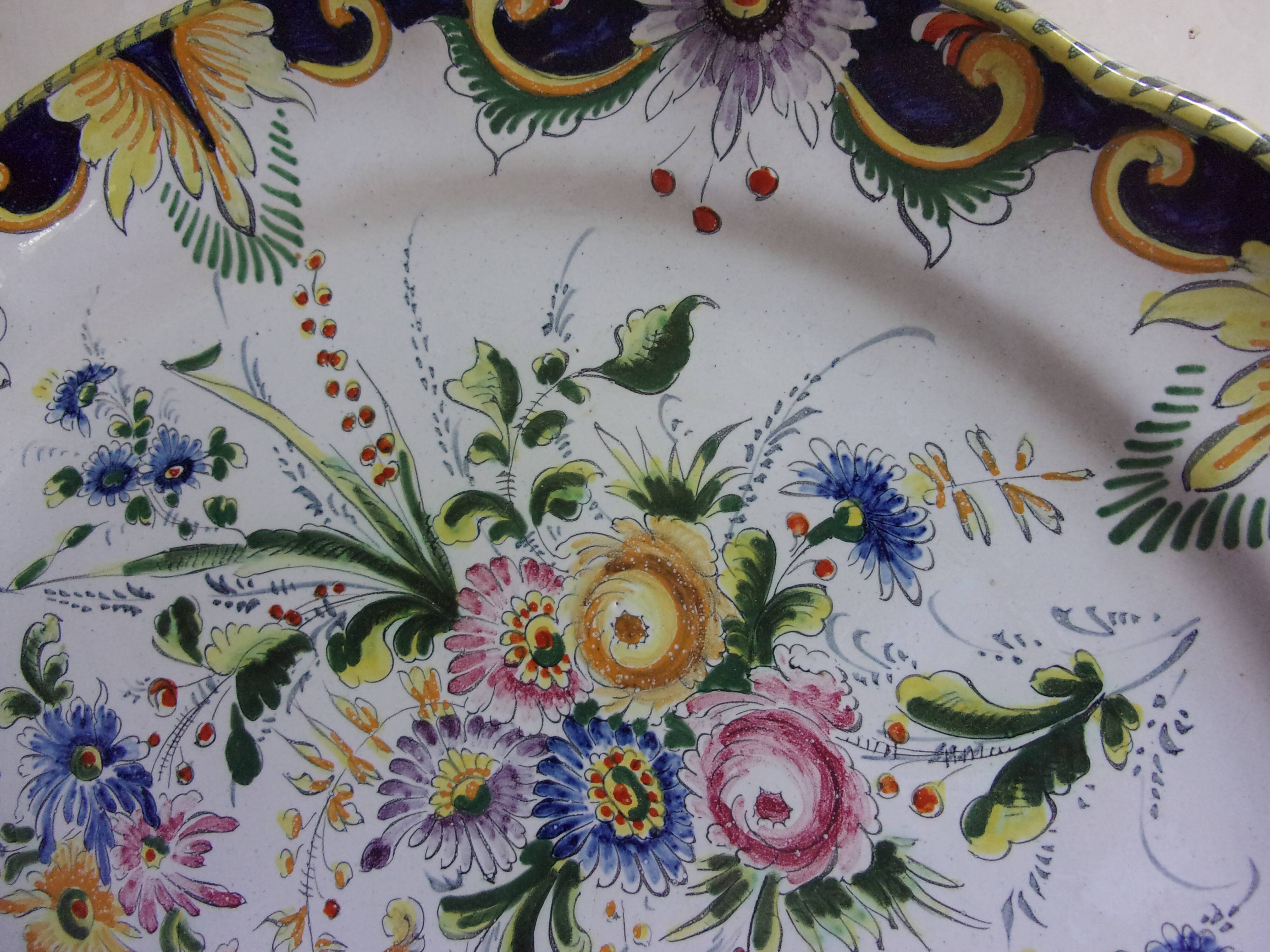 Nevers earthenware dessert dish