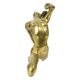 Art Deco Style Statue Elegant Nude Woman Solid Brass