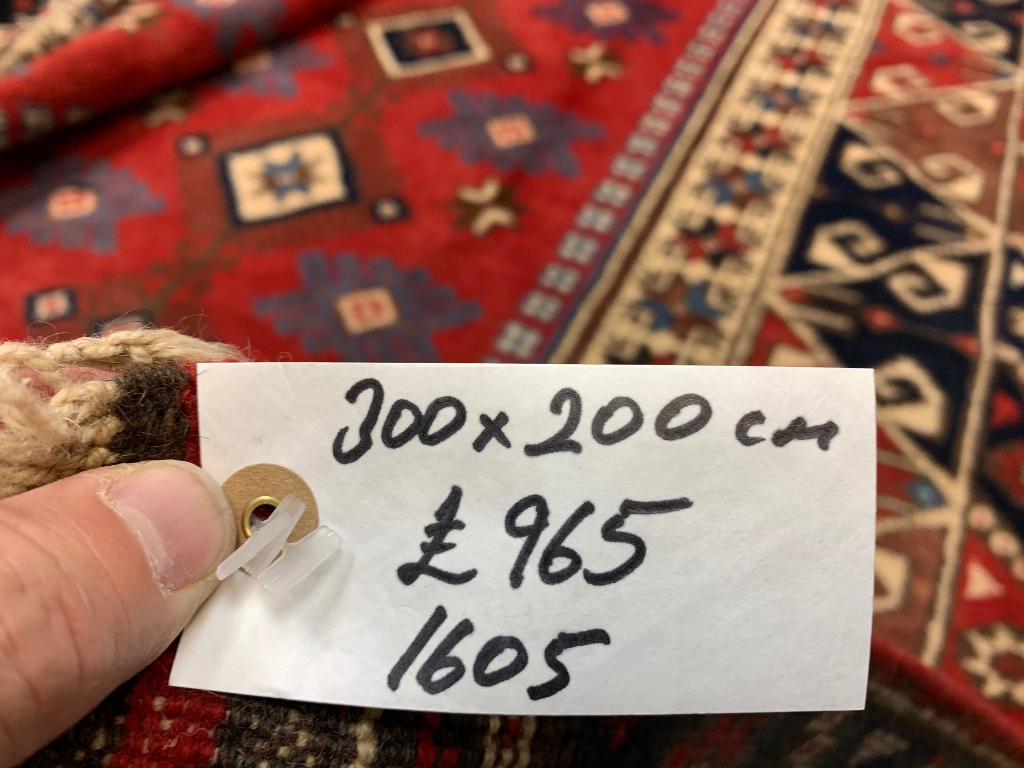 Vintage Turkish Tribal Rug 300x200 cm