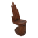 Sculpted wooden chair in the shape of a hand, 1960.