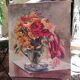 Tableau ancien nature morte florale