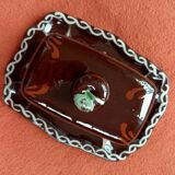Vintage ceramic butter dish