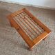 Pine and glass coffee table