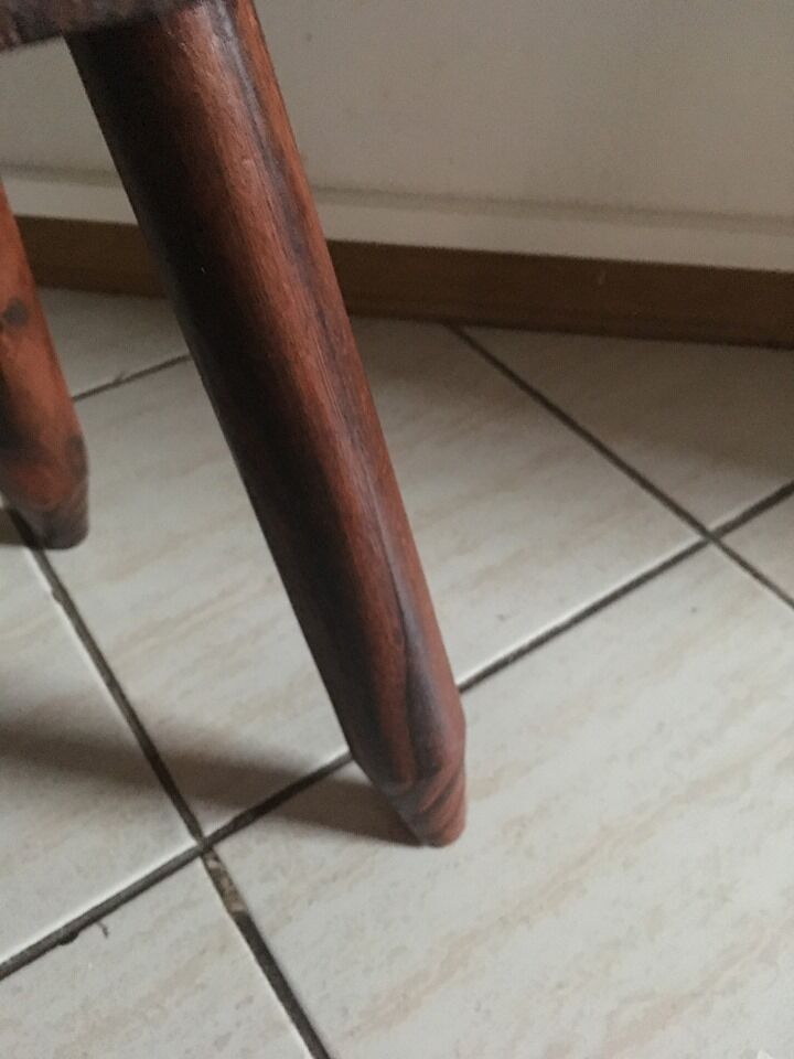 Wooden tripod stab with compass feet