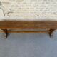 Old monastery bench in solid wood, length 180 cm