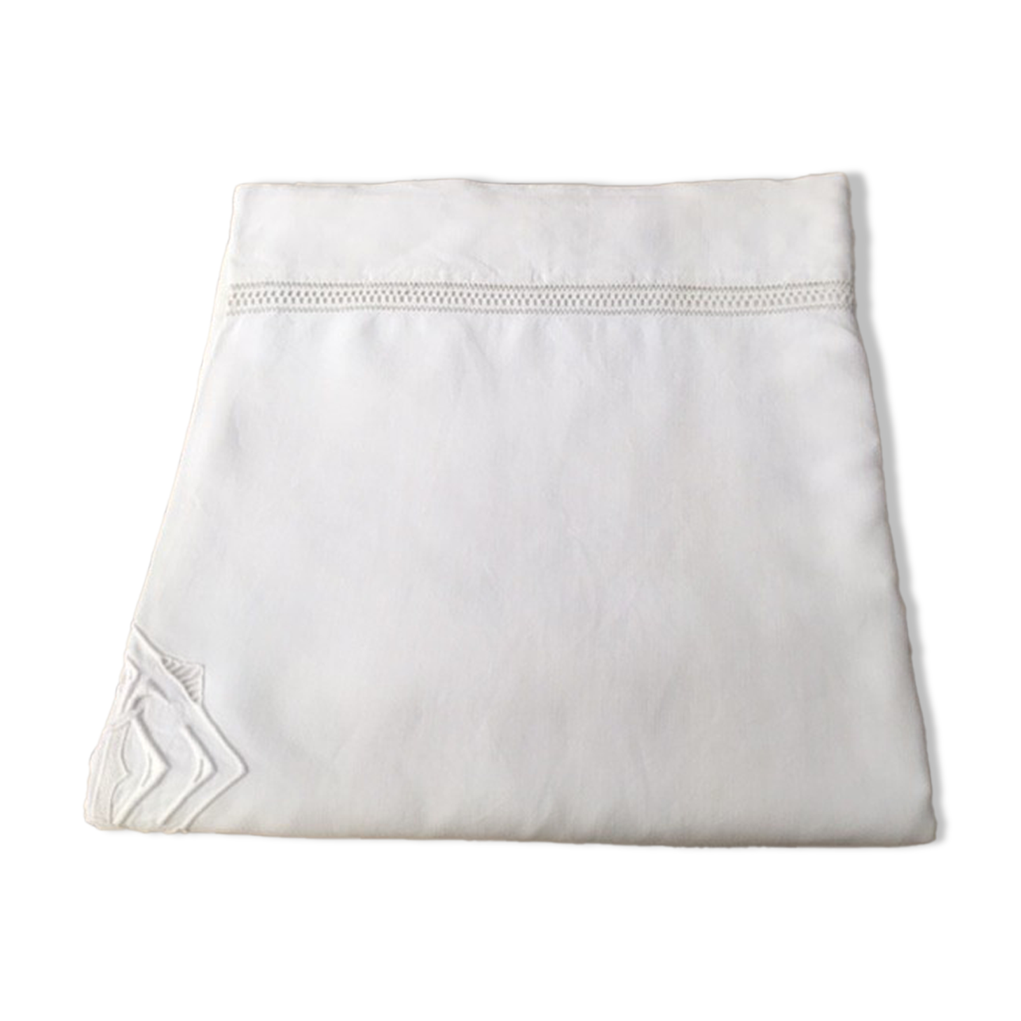 Old linen sheet monogram a d 224 x 312 cm
