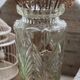 Transparent glass vase