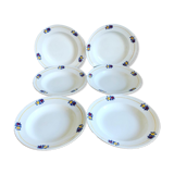 Lot de 6 anciennes assiettes