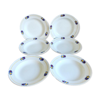 Lot of 6 old plates