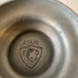 Small pewter soliflore vase