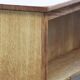 Vintage Mid-Century Oak Desk with 6 Drawers, Open Back, Kjærnulf Style