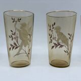 12 enamelled glasses, Mary Gregory, USA, 19th century