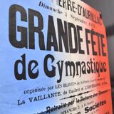 Poster "Great Gymnastics Festival" - Saint-Pierre-d'Aurillac - 1933