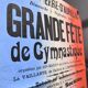 Affiche "Grande Fête de Gymnastique" - Saint-Pierre-d'Aurillac - 1933