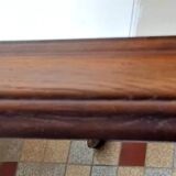 Vintage wooden rectangular mirror 129 x 39 cm