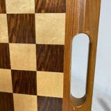Wooden chess and backgammon set