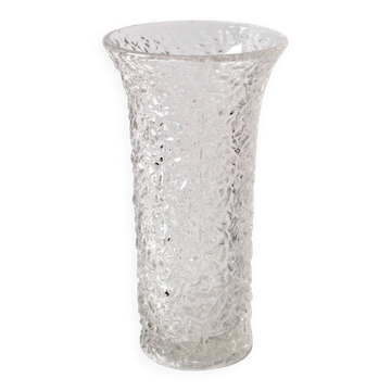 Pressed Glass Vase by Václav Hanuš / Libochovice / Czech Republic / 1970