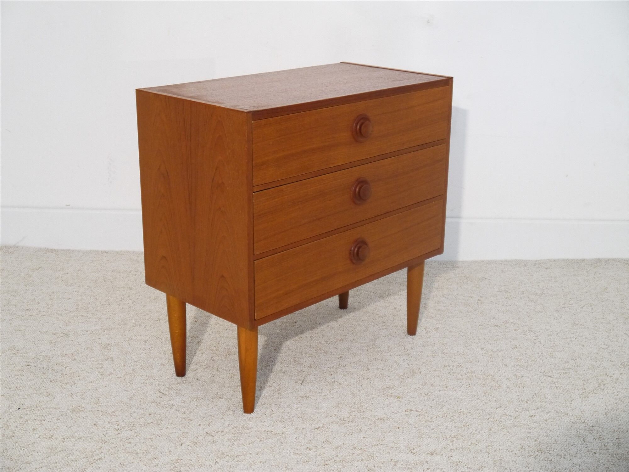Scandinavian teak vintage chest of drawers