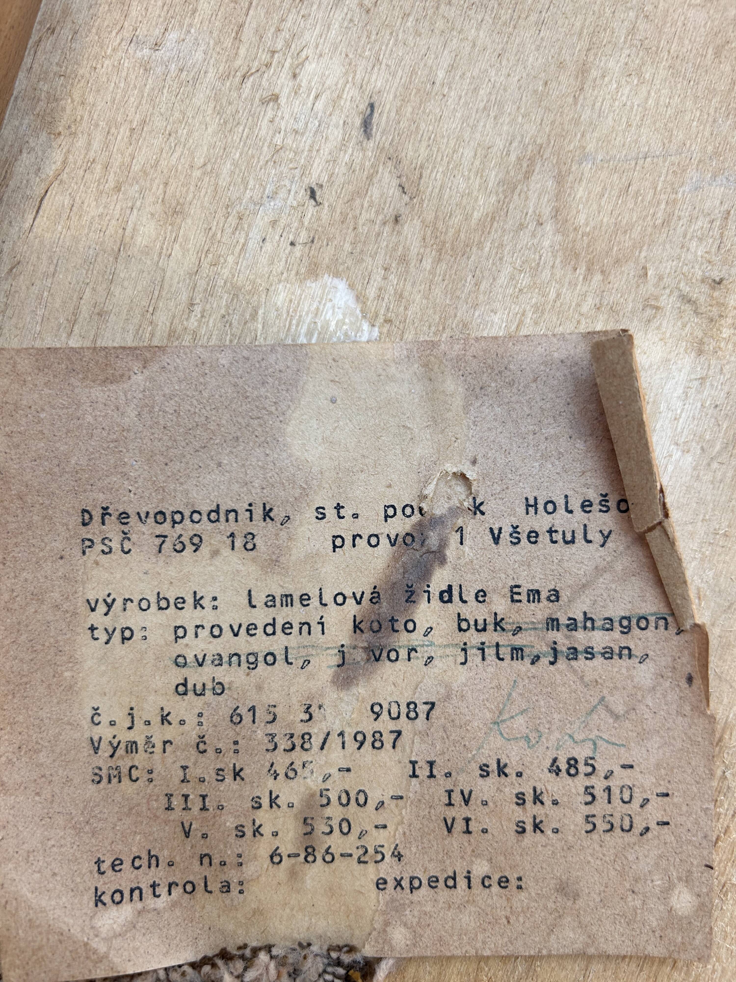 Vintage Dining Chairs by Ludvík Volák for Dřevopodnik Holešov, 1960’s, Set of 2