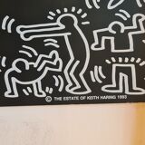 Tableau "ardoise" Keith Haring "the estate" 1983 édition Villac
