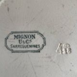 2 'Mignon' soup plates from Sarreguemines