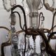 Louis XV-style bronze cage and crystal Baccarat chandelier