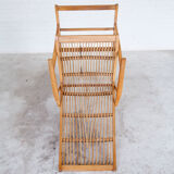 Rocking chair mid-century en rotin Allemagne 1960s